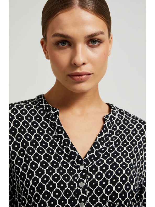 Moodo Crno-bijela ženska košulja