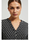 Moodo Crno-bijela ženska košulja