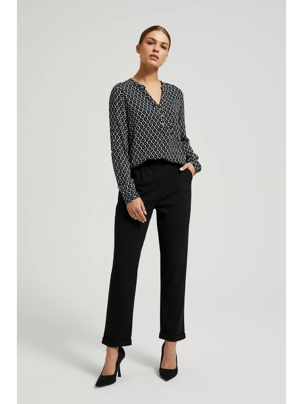 Moodo Crno-bijela ženska košulja