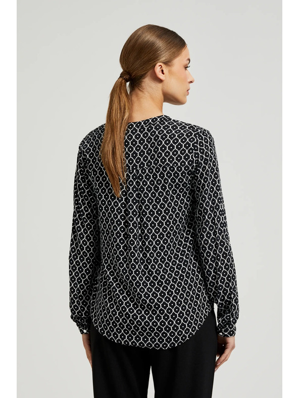 Moodo Crno-bijela ženska košulja