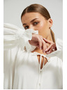 Moodo Bijela ženska bluza s volanima