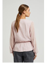 Moodo Ružičasta ženska bluza s volanima