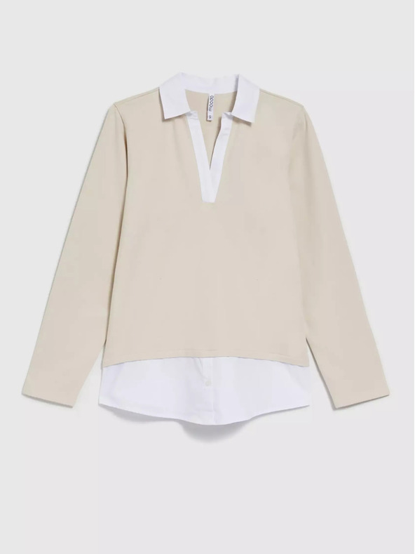 Moodo Bež ženska dukserica