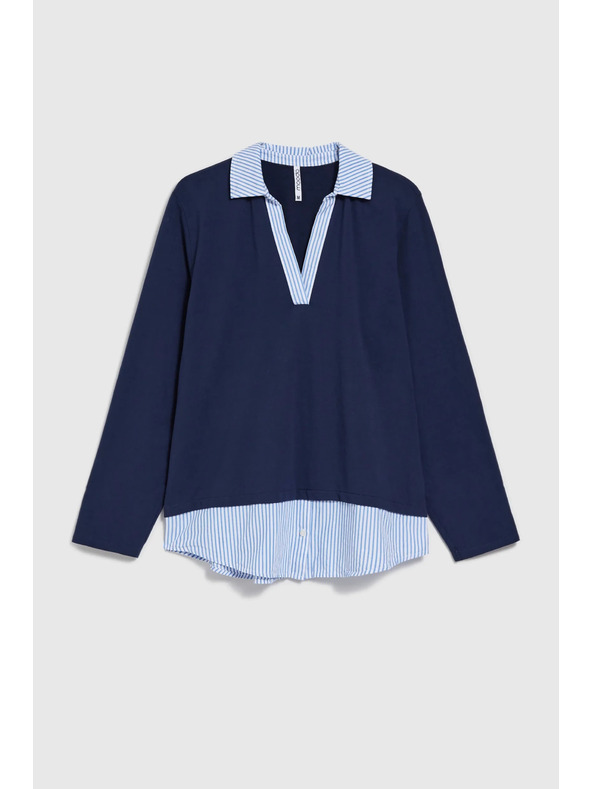 Moodo Tamno plava ženska dukserica