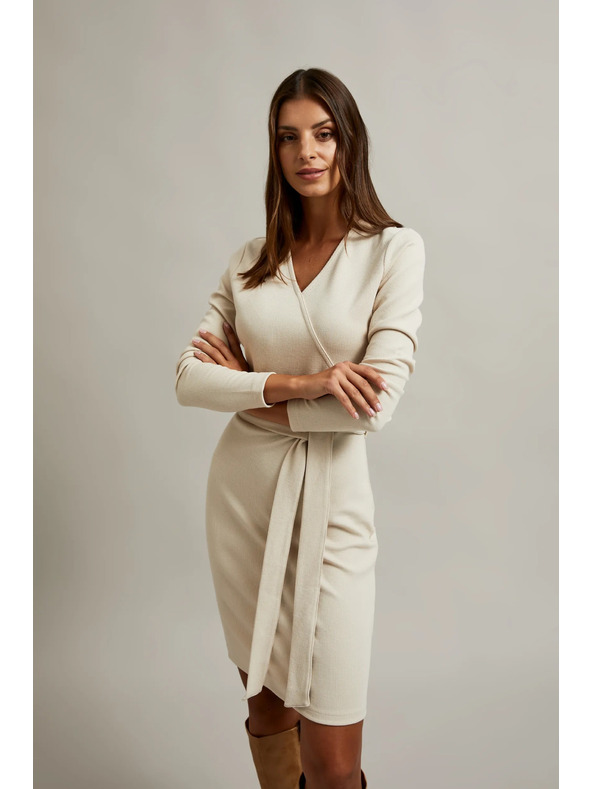 Moodo Svijetlo bež ženske haljine