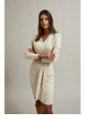 Moodo Svijetlo bež ženske haljine