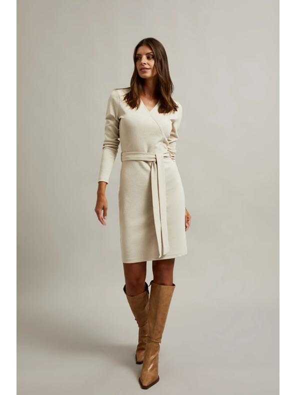 Moodo Svijetlo bež ženske haljine