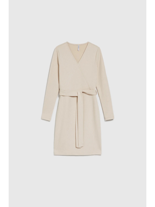 Moodo Svijetlo bež ženske haljine