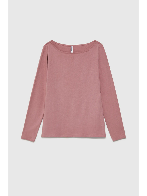 Moodo Prašnjavo ružičasta ženska majica dugih rukava