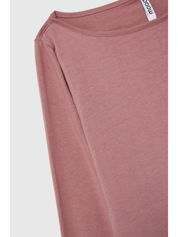 Moodo Prašnjavo ružičasta ženska majica dugih rukava