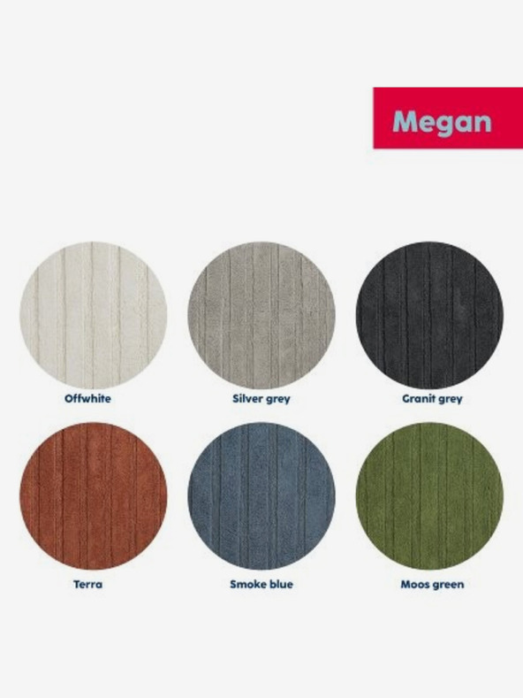 Kela Kupaonski tepih Megan 100% pamuk mahovito zeleni 65,0x55,0x1,6cm KELA