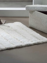 Kela Kupaonski tepih Megan 100 x 60 cm pamuk sivo-bijeli KELA