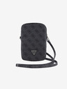 Guess Guess PU 4G Triangle Logo Torbica za Telefon s Zipom Black