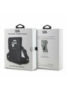 Karl Lagerfeld Karl Lagerfeld Saffiano Metal Logo NFT Torbica za Telefon Black