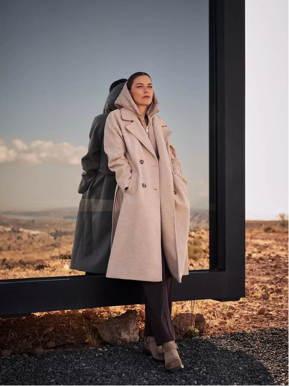 Moodo Bež ženska jakna