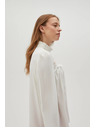 Moodo Bijela ženska bluza s čipkom