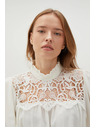 Moodo Bijela ženska bluza s čipkom