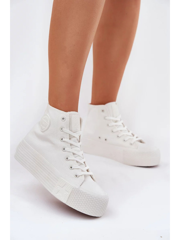 BIG STAR SHOES Ženske platnene tenisice na platformi Big Star