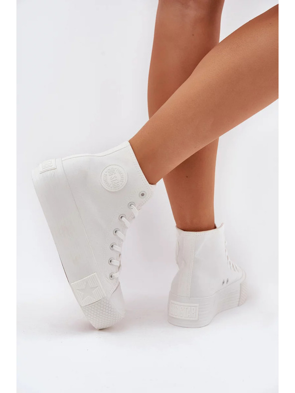 BIG STAR SHOES Ženske platnene tenisice na platformi Big Star
