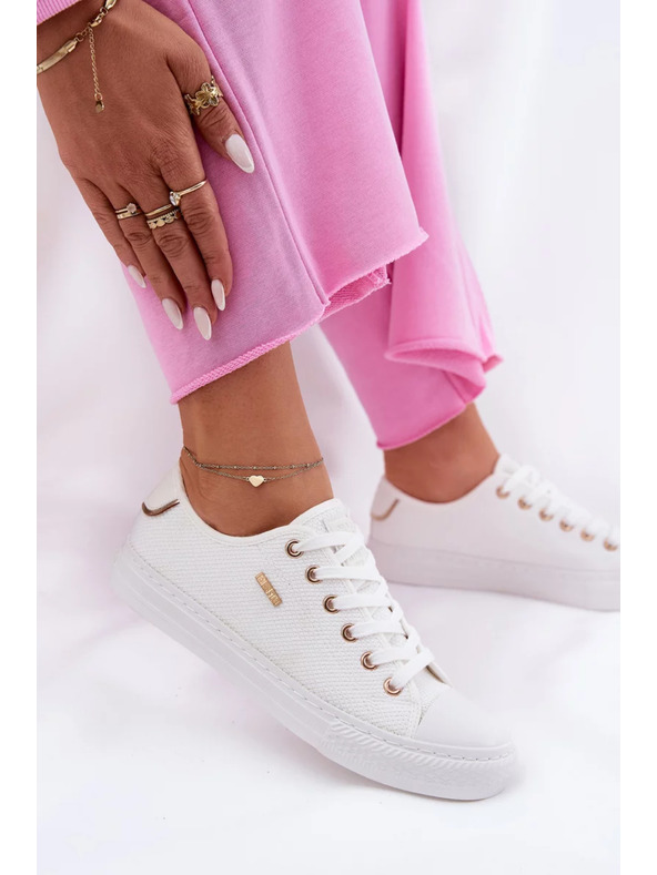 BIG STAR SHOES Ženske platnene tenisice Big Star – bijele