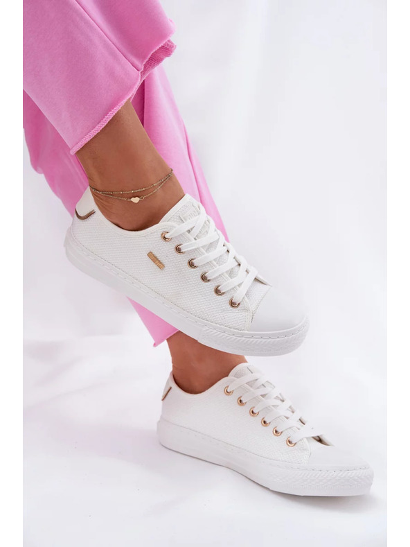 BIG STAR SHOES Ženske platnene tenisice Big Star – bijele