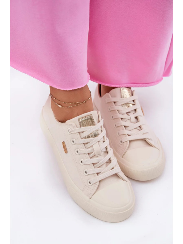 BIG STAR SHOES Ženske platnene tenisice Big Star – bež