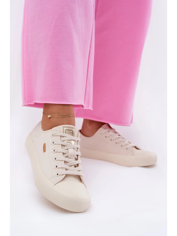 BIG STAR SHOES Ženske platnene tenisice Big Star – bež