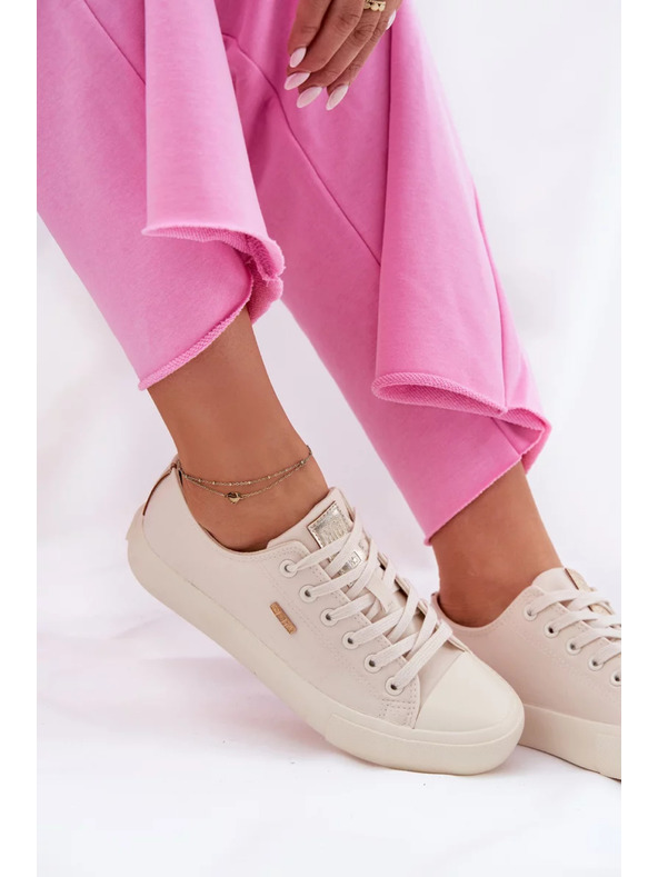 BIG STAR SHOES Ženske platnene tenisice Big Star – bež