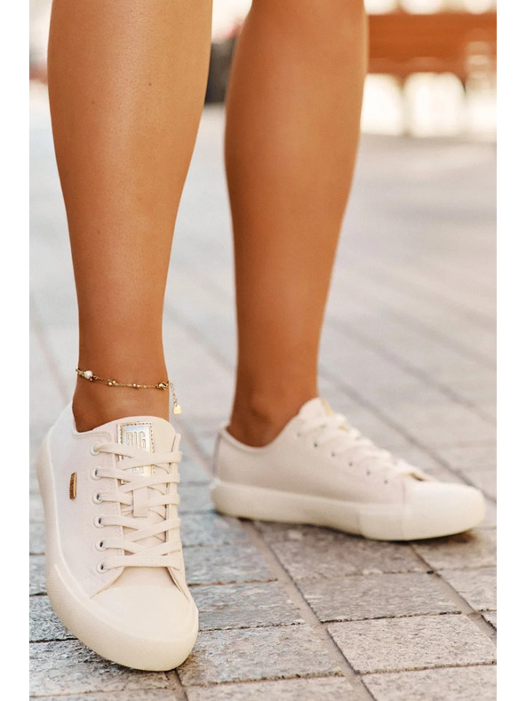 BIG STAR SHOES Ženske platnene tenisice Big Star – bež