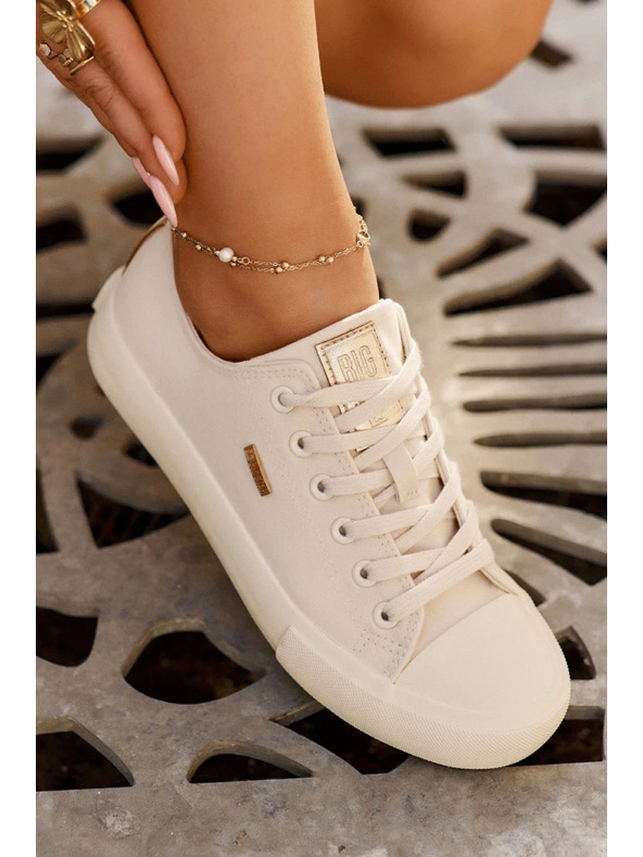BIG STAR SHOES Ženske platnene tenisice Big Star – bež