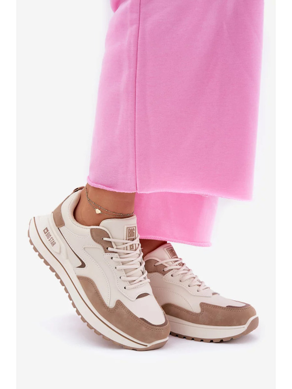 BIG STAR SHOES Ženske tenisice Big Star HI-POLY SYSTEM – bež