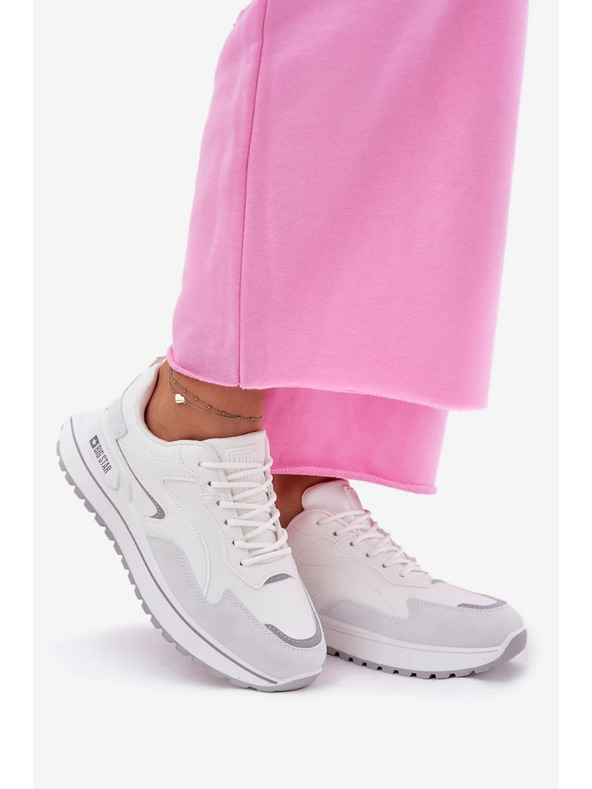 BIG STAR SHOES Ženske tenisice Big Star HI-POLY SYSTEM – bijele