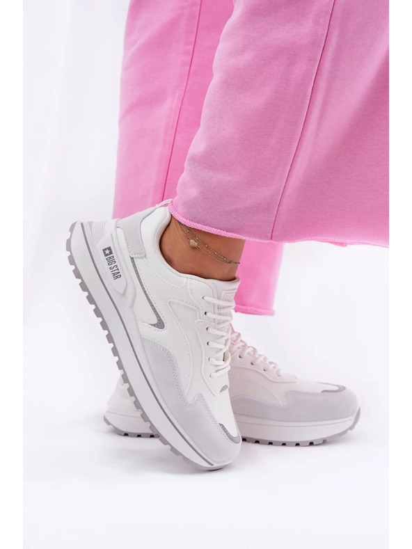 BIG STAR SHOES Ženske tenisice Big Star HI-POLY SYSTEM – bijele