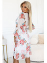numoco Cvjetaste šifon haljine s preklopom i dugim rukavima