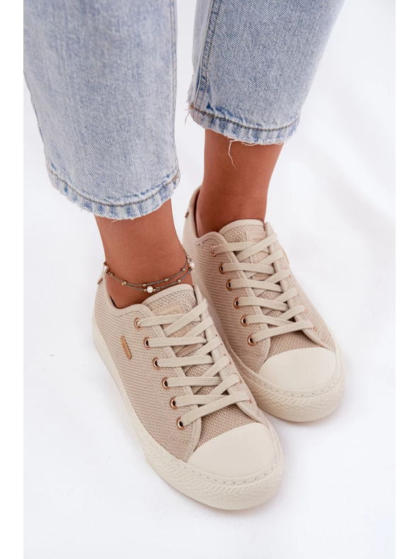 BIG STAR SHOES Ženske platnene tenisice Big Star – bež