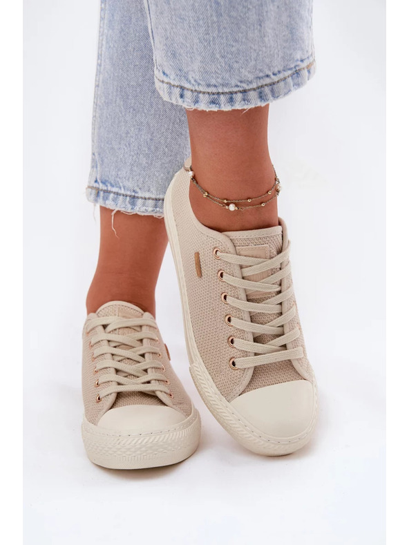 BIG STAR SHOES Ženske platnene tenisice Big Star – bež