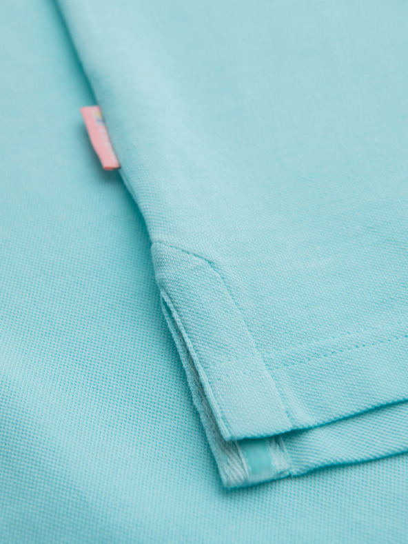 Ombre Clothing Pamučna polo majica od piké pletiva - plava