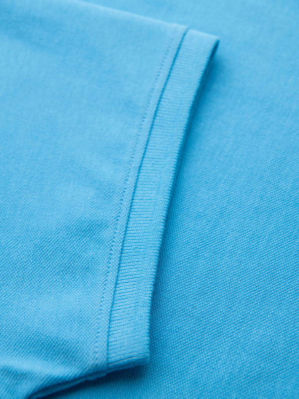 Ombre Clothing Pamučna polo majica od piké pletiva - svijetloplava