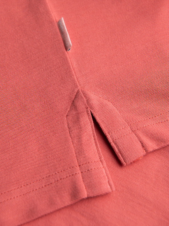 Ombre Clothing Pamučna polo majica od piké pletiva - koraljna