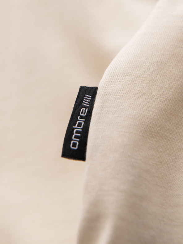 Ombre Clothing Muška pamučna majica s printom džepa - tirkizna