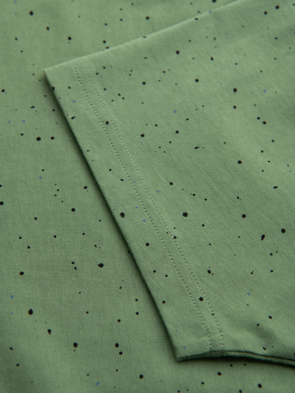 Ombre Clothing Muška pamučna majica s otiskom i okruglim izrezom - zelena