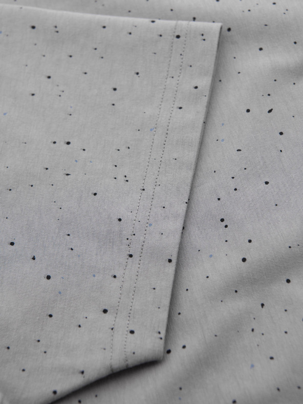 Ombre Clothing Muška pamučna majica s otiskom i okruglim izrezom - svijetlo siva