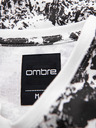 Ombre Clothing Muška uzorkovana pamučna majica s kratkim rukavima - bijela i crna