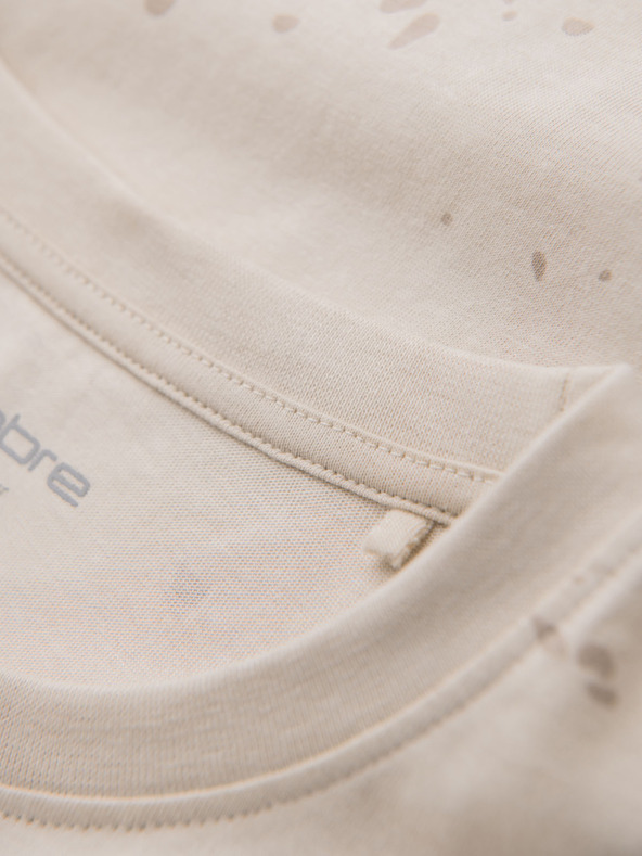 Ombre Clothing Muška majica s otiskom i okruglim izrezom - krem