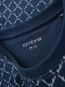 Ombre Clothing Muška pletena majica s cjelovitim otiskom - tamno plava
