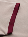 Ombre Clothing Muška majica s kontrastnim umetcima i V-izrezom - bež
