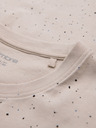 Ombre Clothing Muška pamučna majica s otiskom i okruglim izrezom - bež