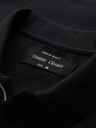 Ombre Clothing Muška polo majica s patentom - crna