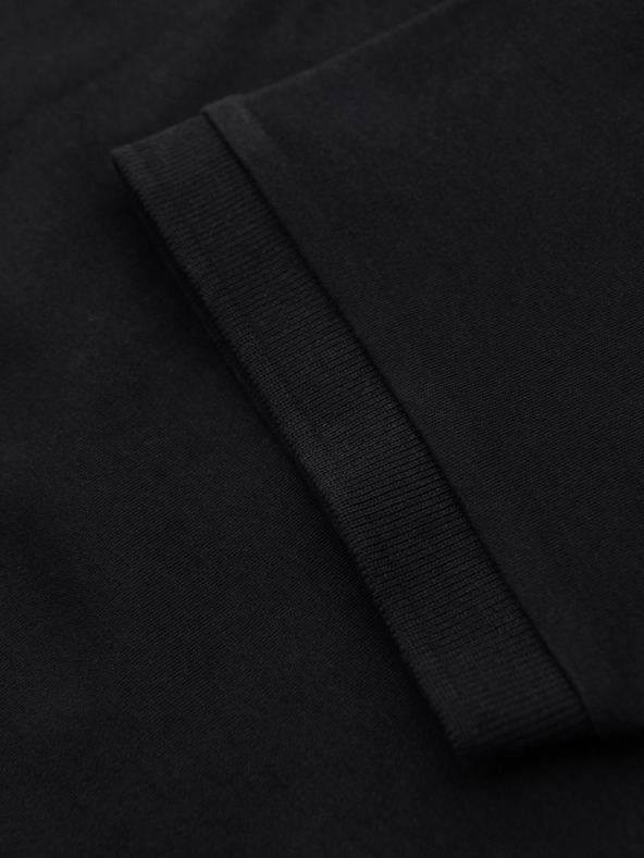 Ombre Clothing Muška polo majica s patentom - crna