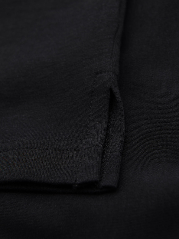 Ombre Clothing Muška polo majica s patentom - crna